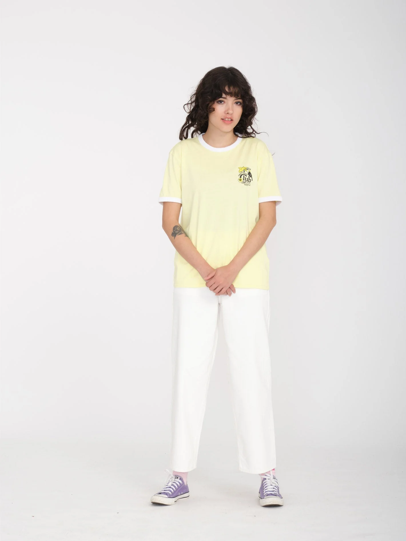 T-shirt Truly Ringer - AURA YELLOW - Image 5