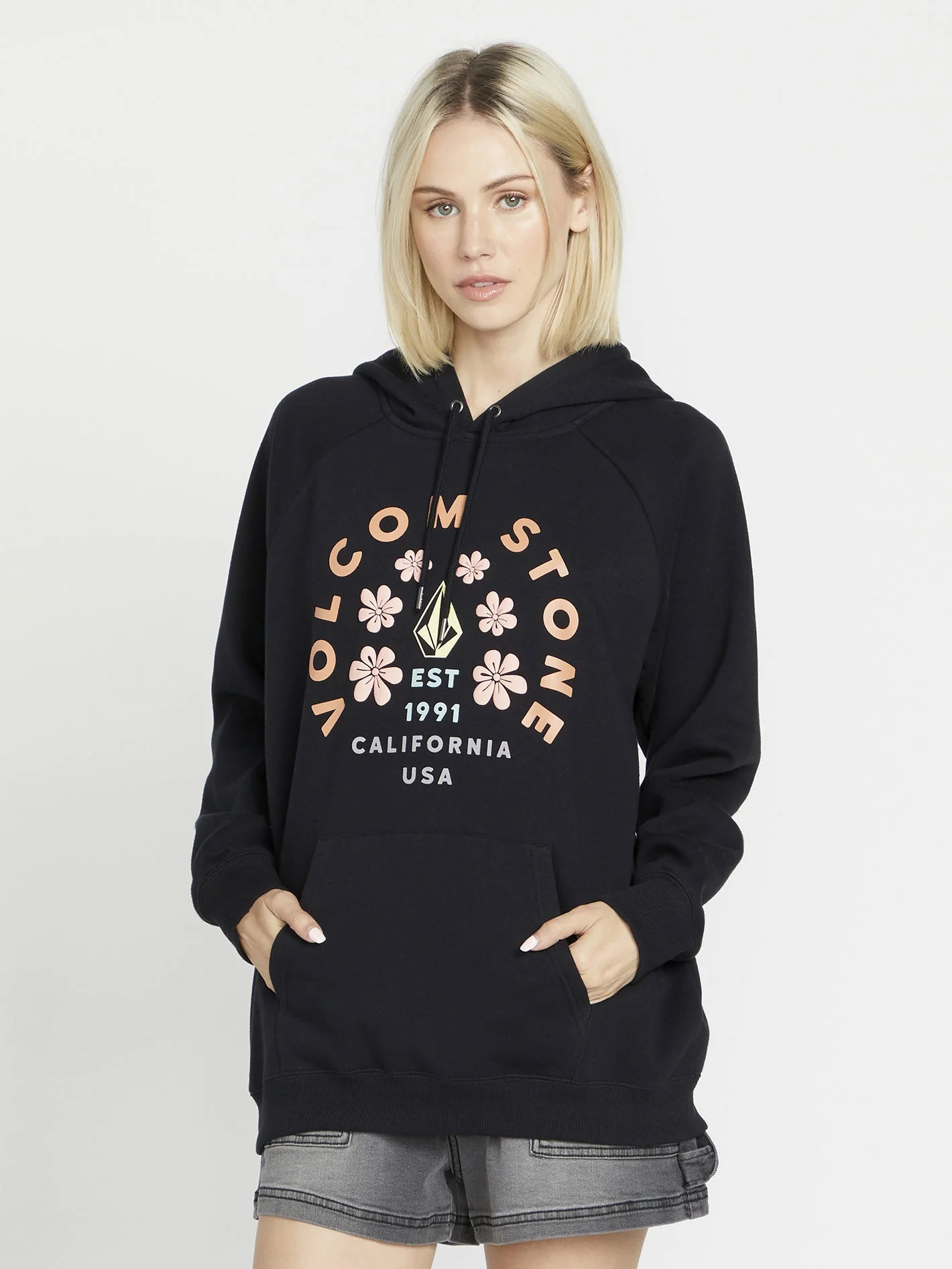 Sweat à Capuche Truly Stoked - Black