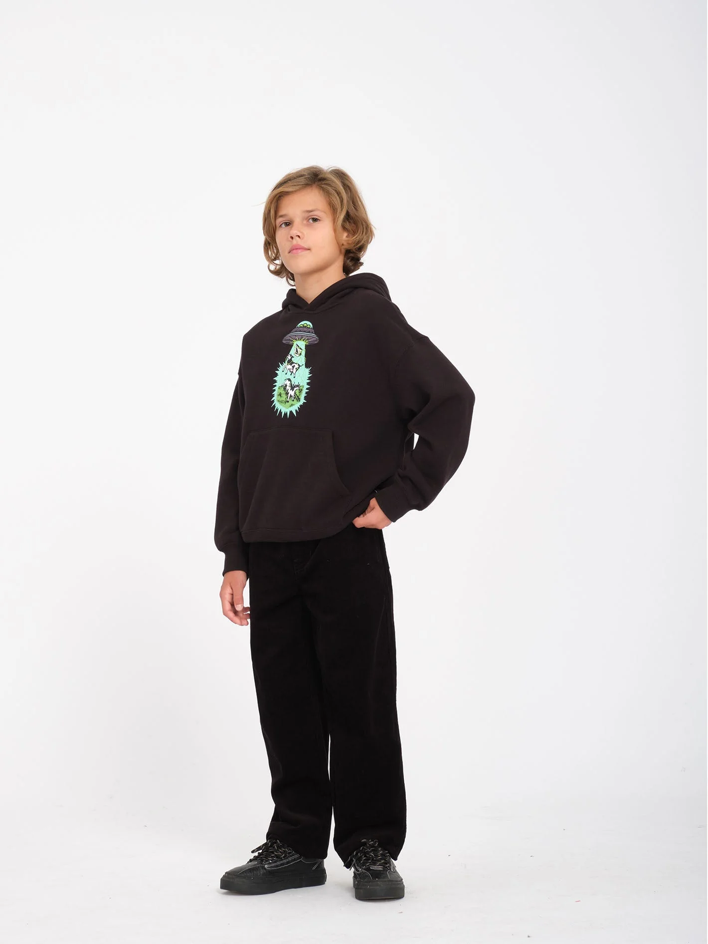 Sweat à capuche Udder Space - BLACK - (ENFANT) - Image 3
