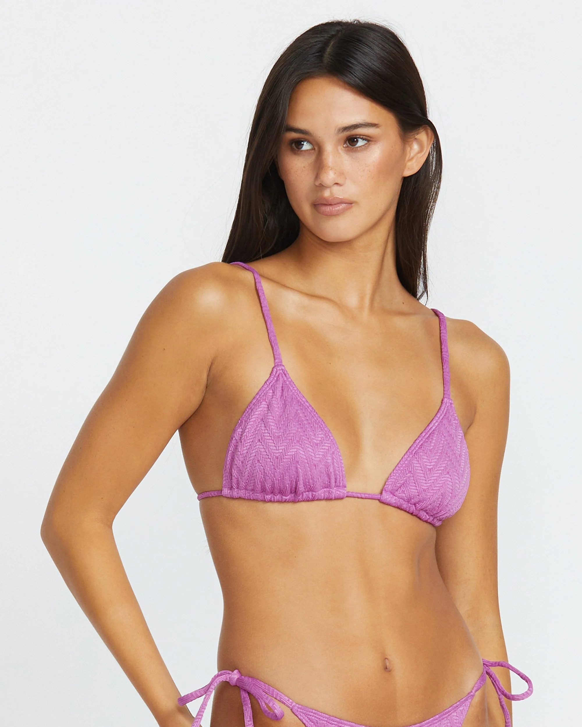Haut de Bikini Triangle V Baby Slide - IRIS PURPLE - Image 4