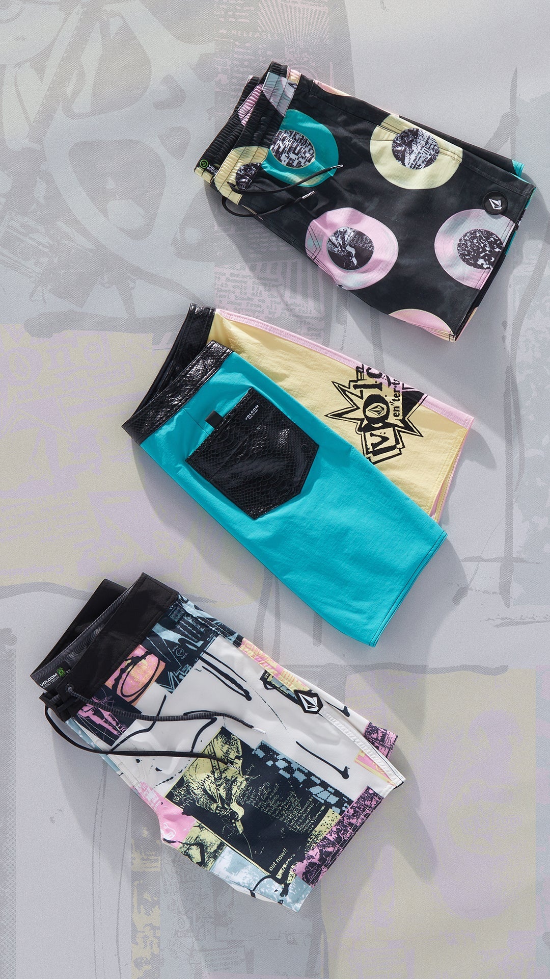 Boardshort V Ent Flyer Mod 19" - WHITECAP GREY - Image 7