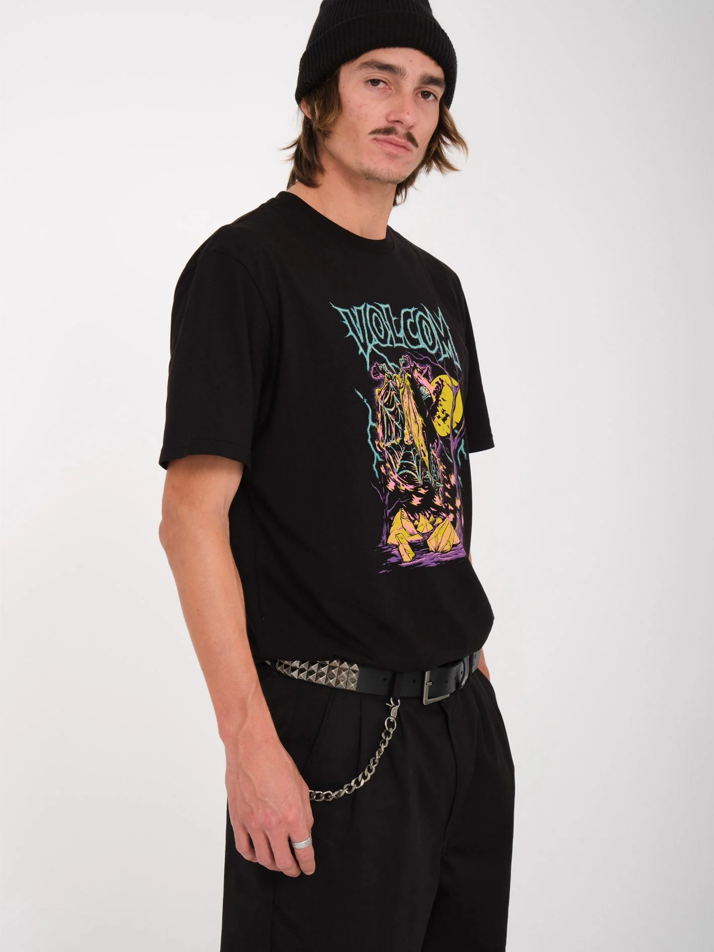 Ceinture V Ent Leather - BLACK - Image 4