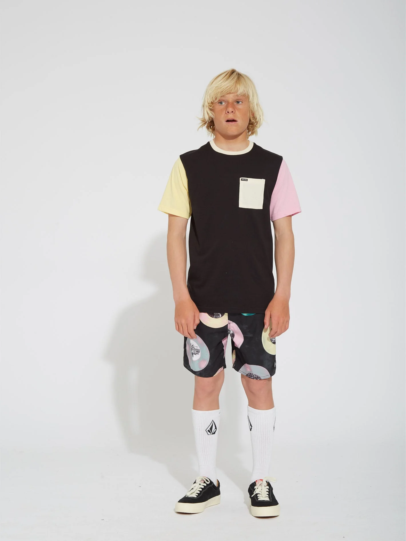Boardshort Volcom Ent 12" - BLACK - (ENFANT)