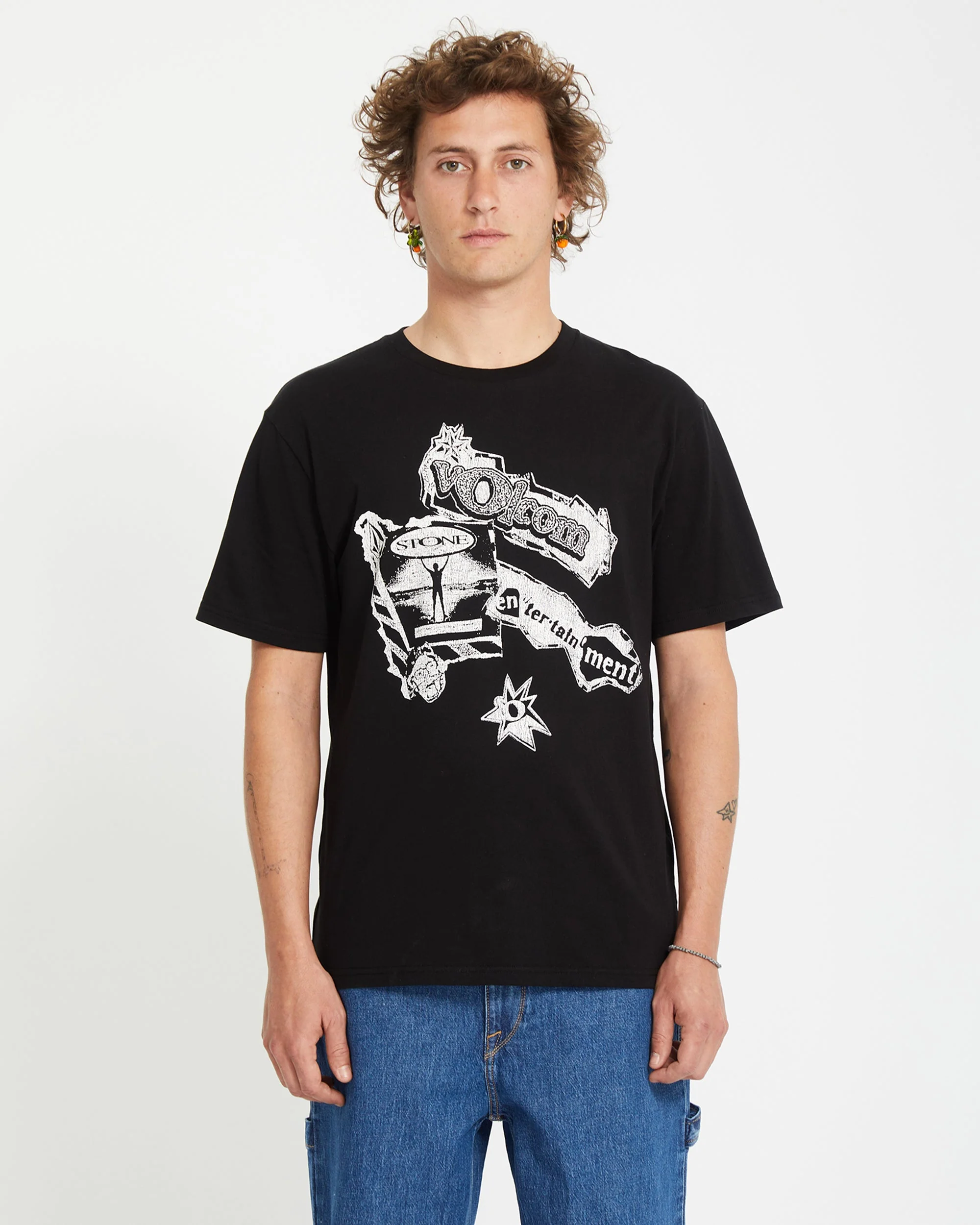 T-shirt V Ent - BLACK