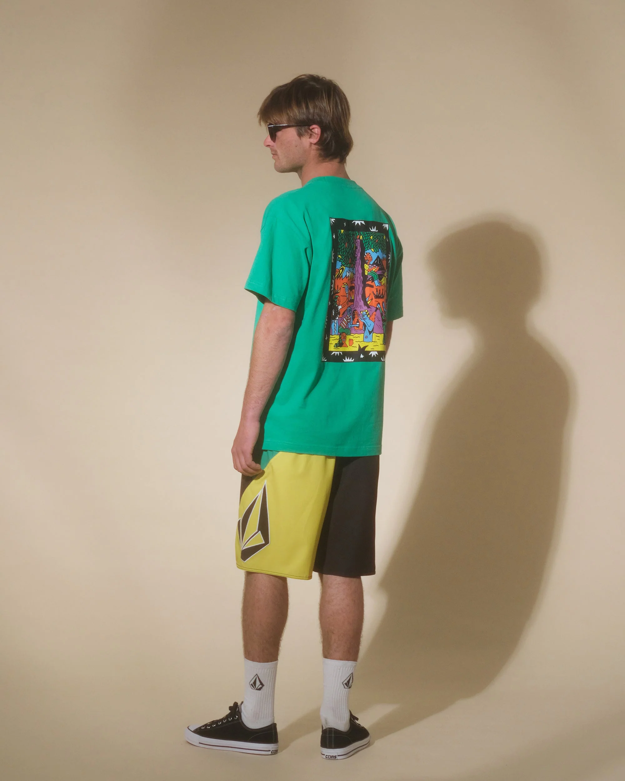 Boardshort Vee Bee Mod 20" - BLACK - Image 4