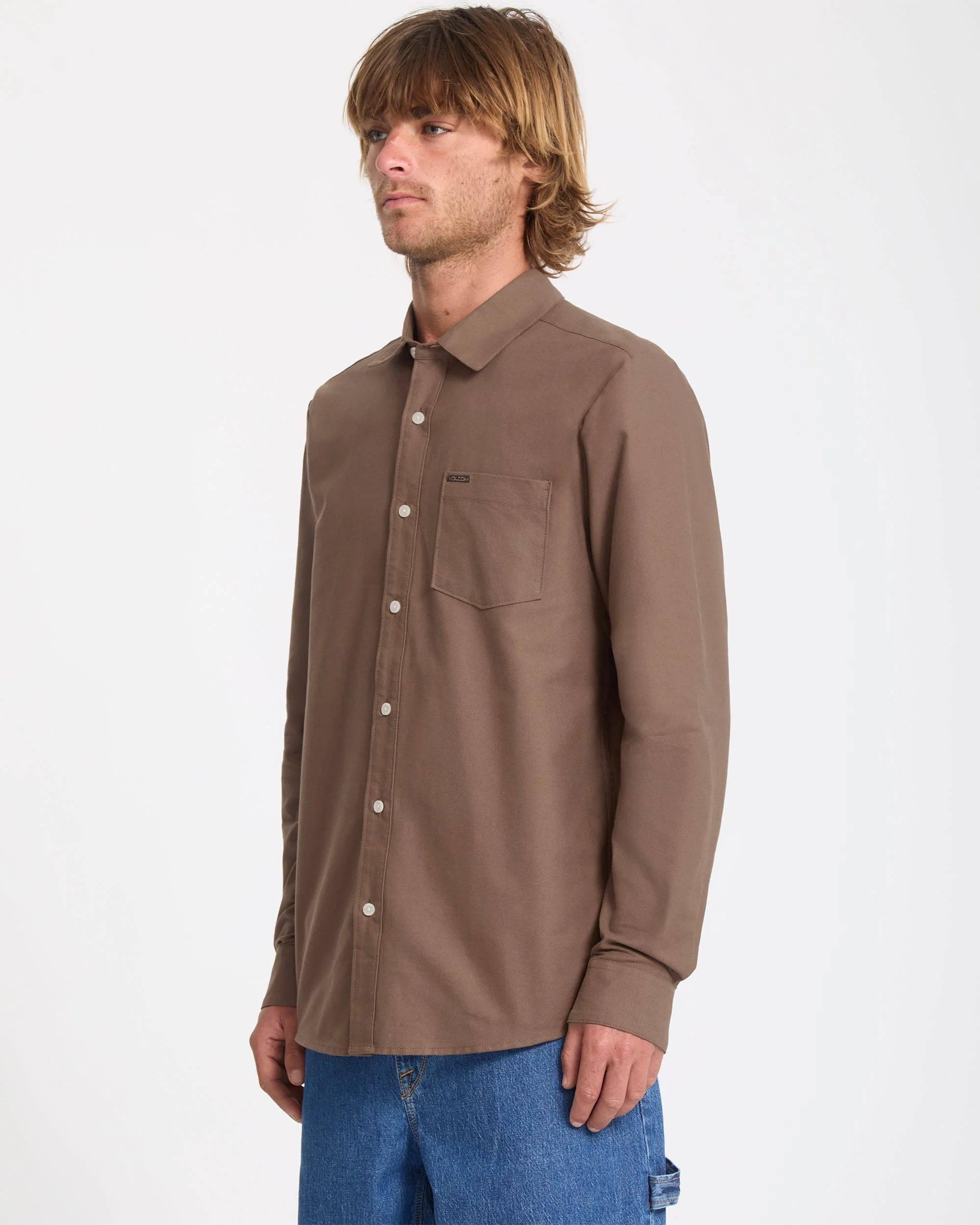 Chemise Veeco Oxford - Brown Stone - Image 7