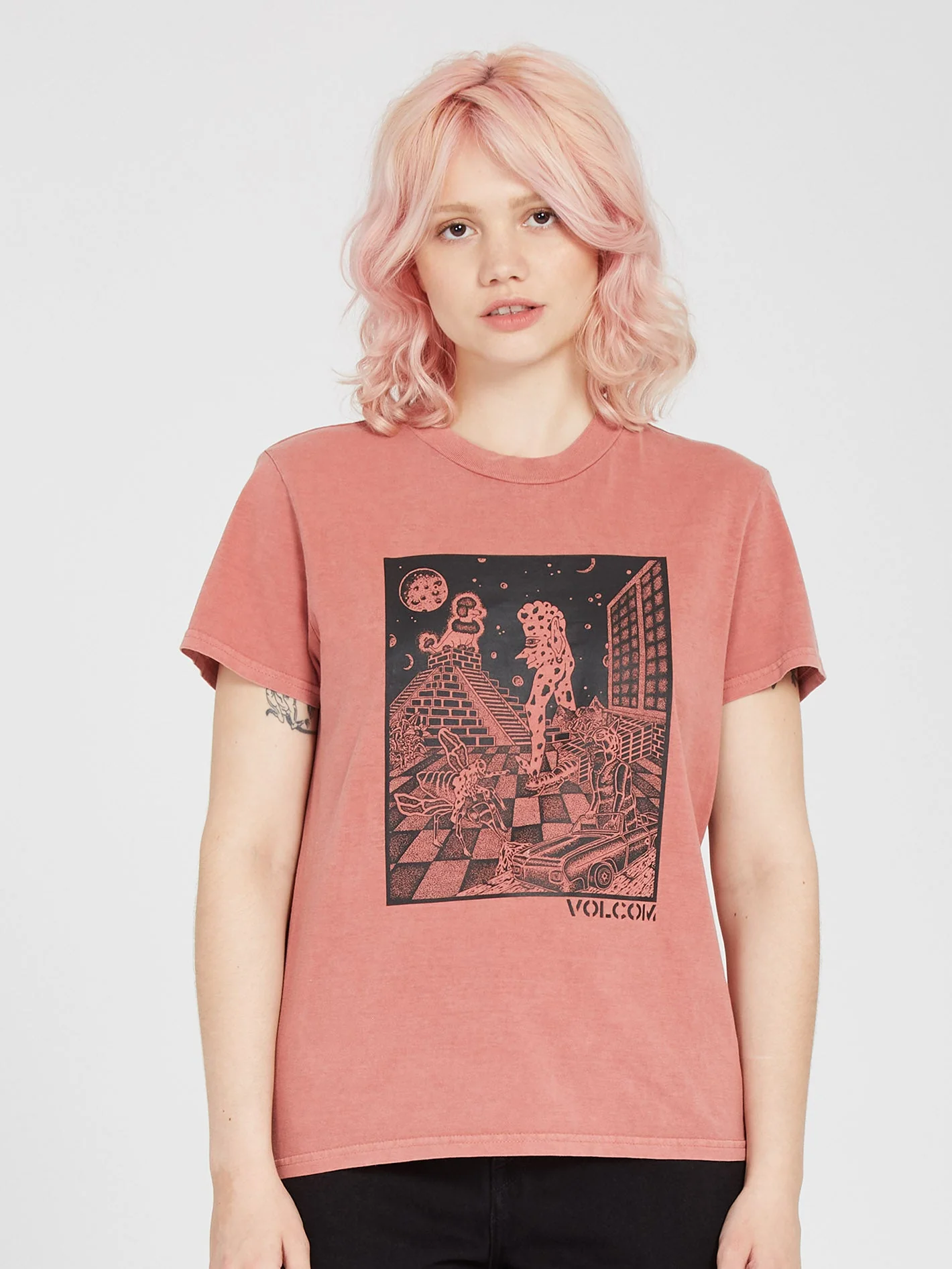 T-shirt Volchedelic - ROSEWOOD