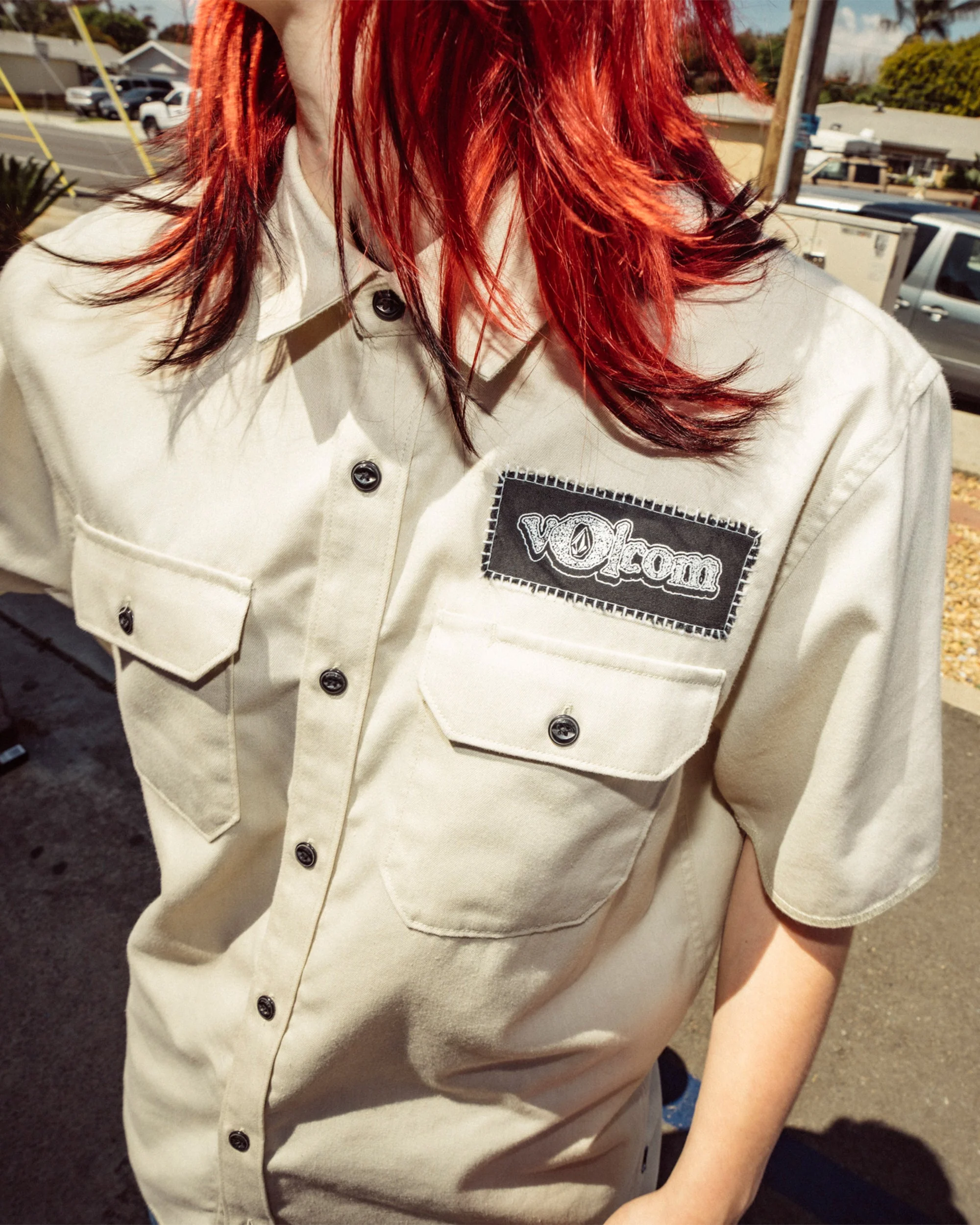 Chemise Volcom Ent - PALE KHAKI - Image 3
