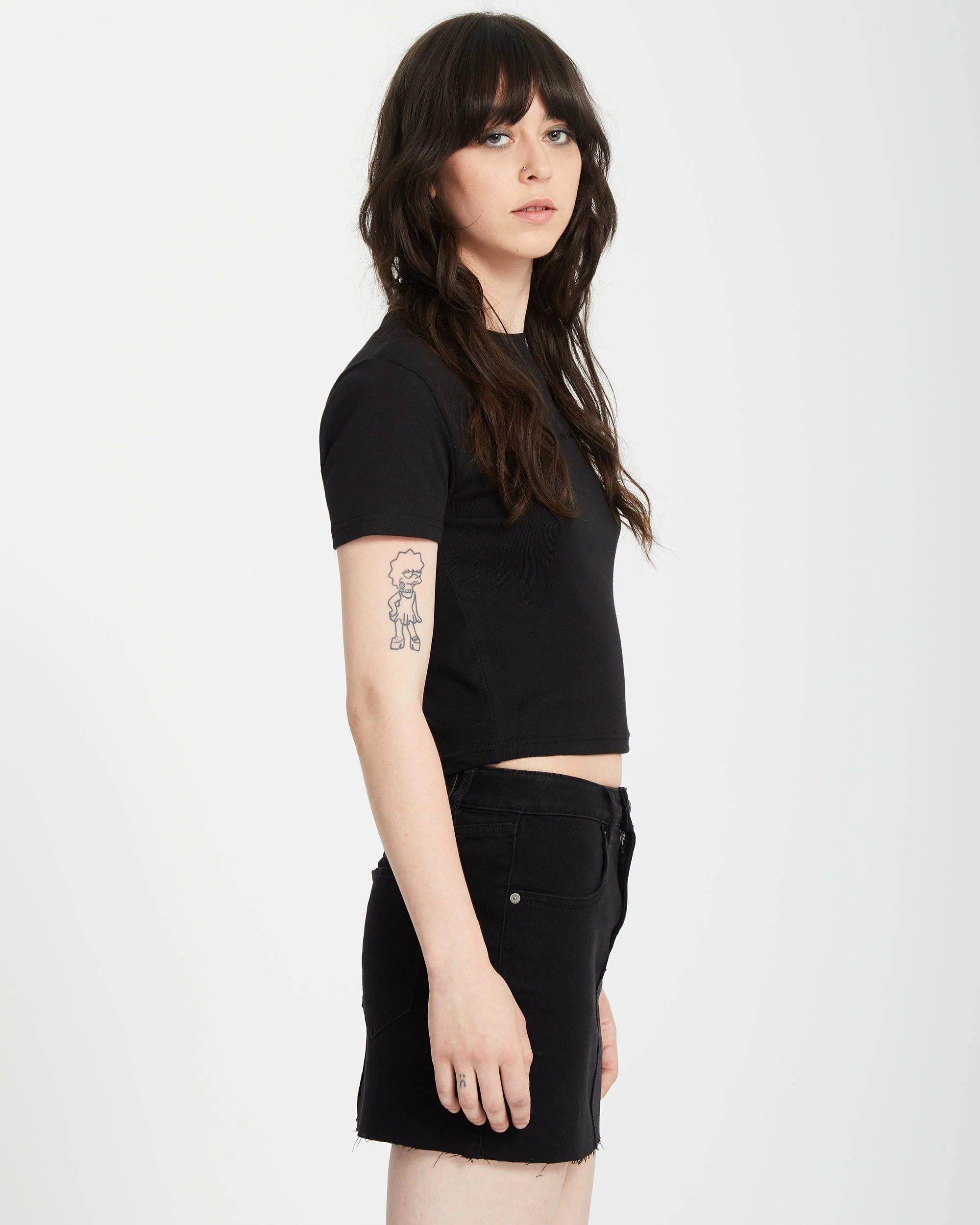 Crop top Volcomstone Tight - Black - Image 5
