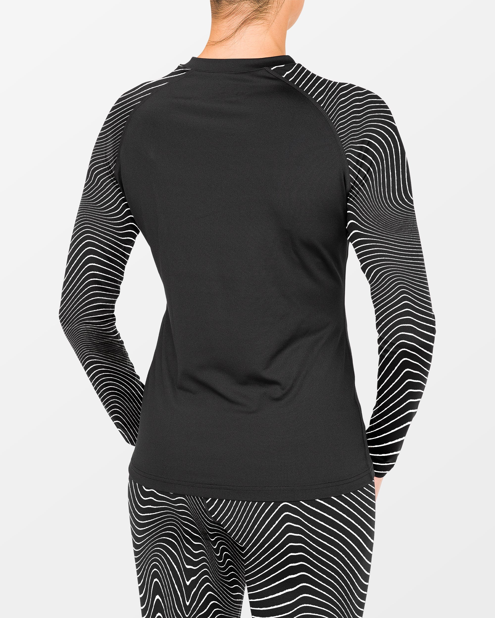 T-shirt première couche W V-Science - Black White - Image 7