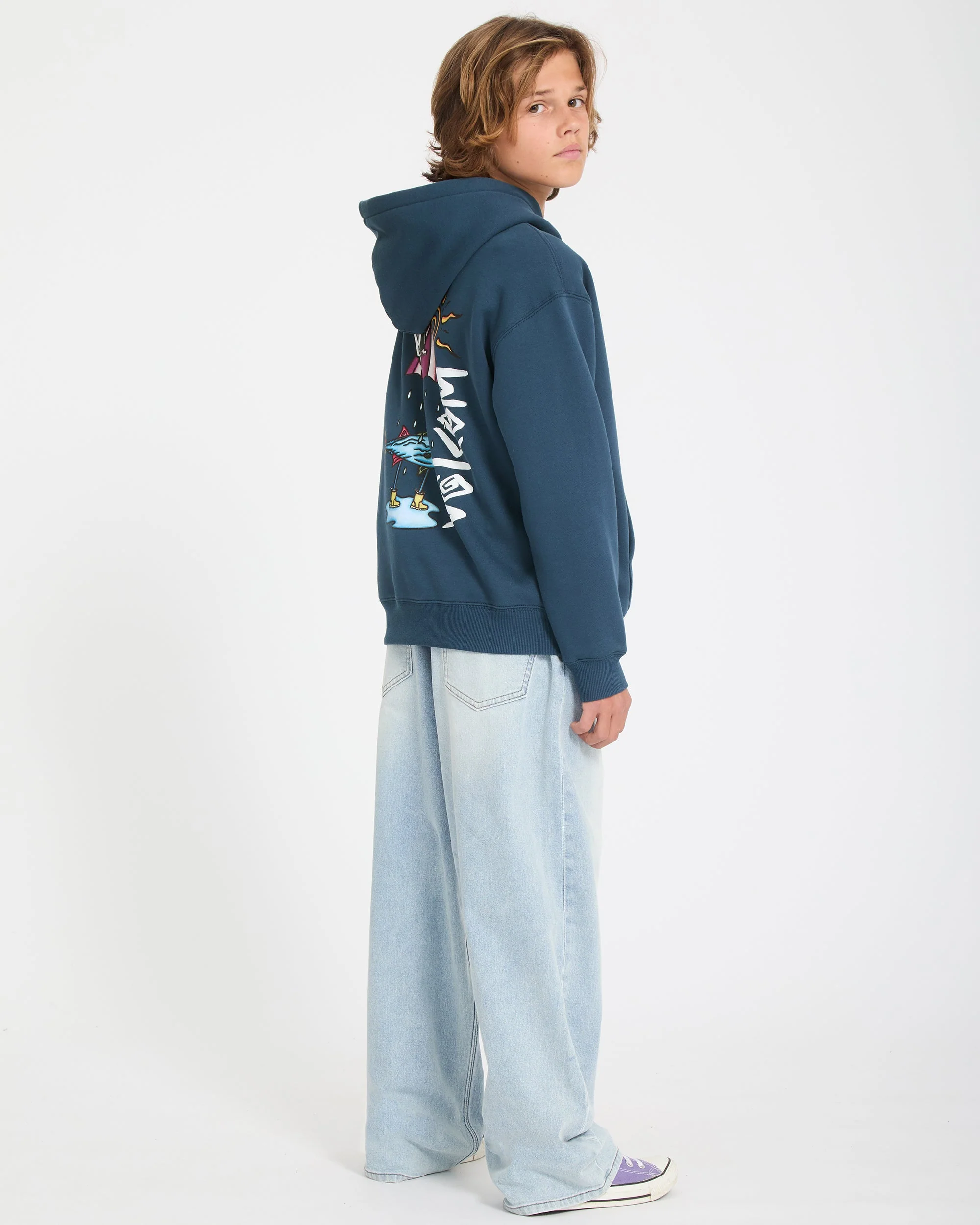 Sweat à capuche Watanite - Dust Bowl Indigo - (ENFANT) - Image 11