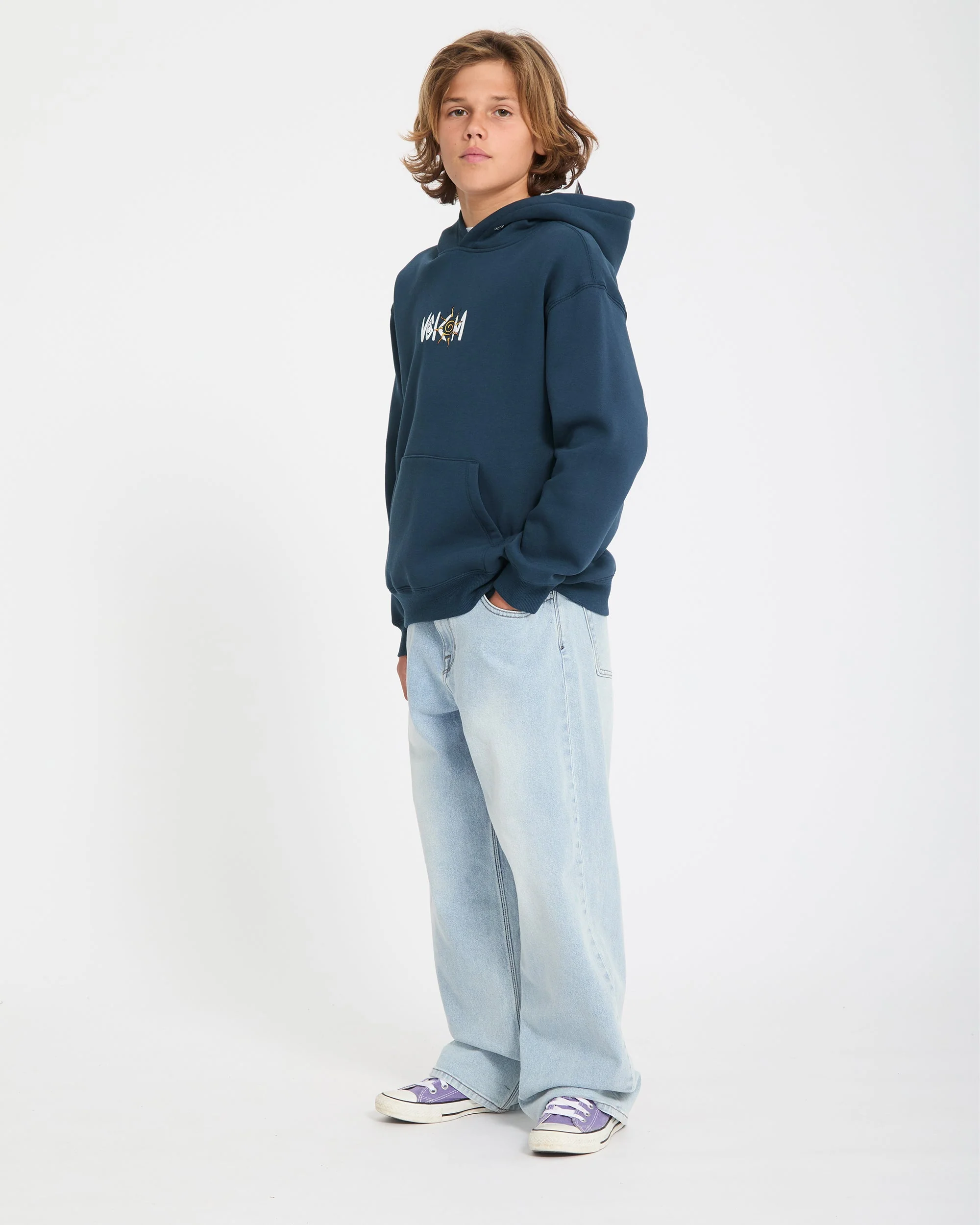 Sweat à capuche Watanite - Dust Bowl Indigo - (ENFANT) - Image 7