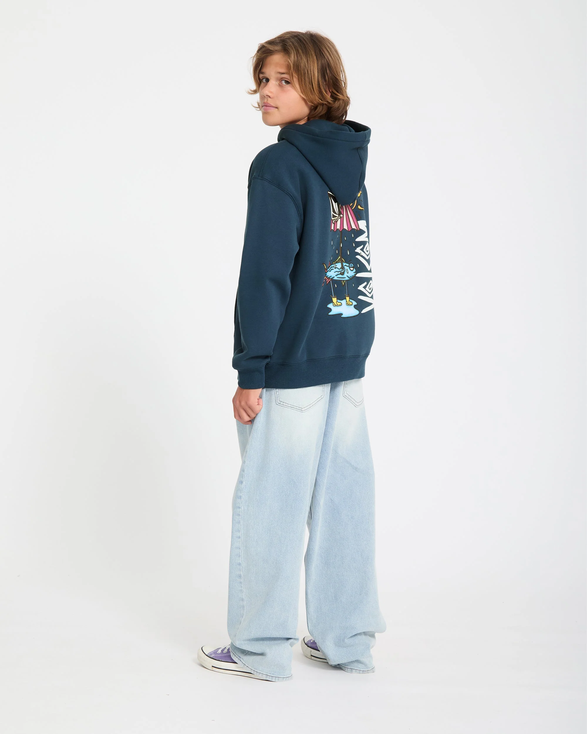 Sweat à capuche Watanite - Dust Bowl Indigo - (ENFANT) - Image 8