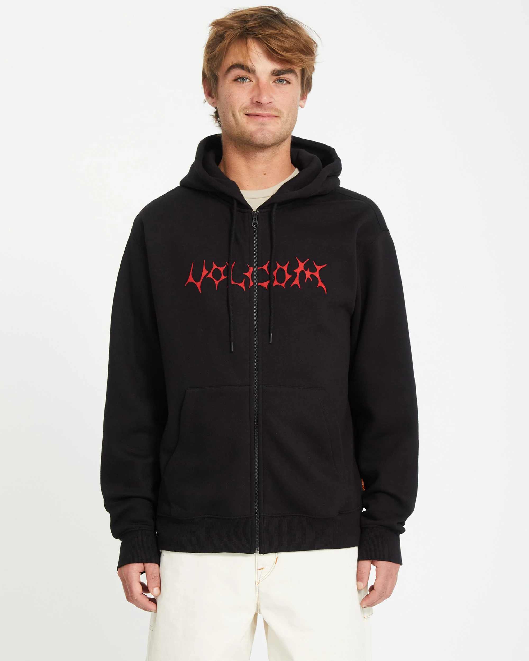 Sweat à Capuche Zippé Watanite - BLACK