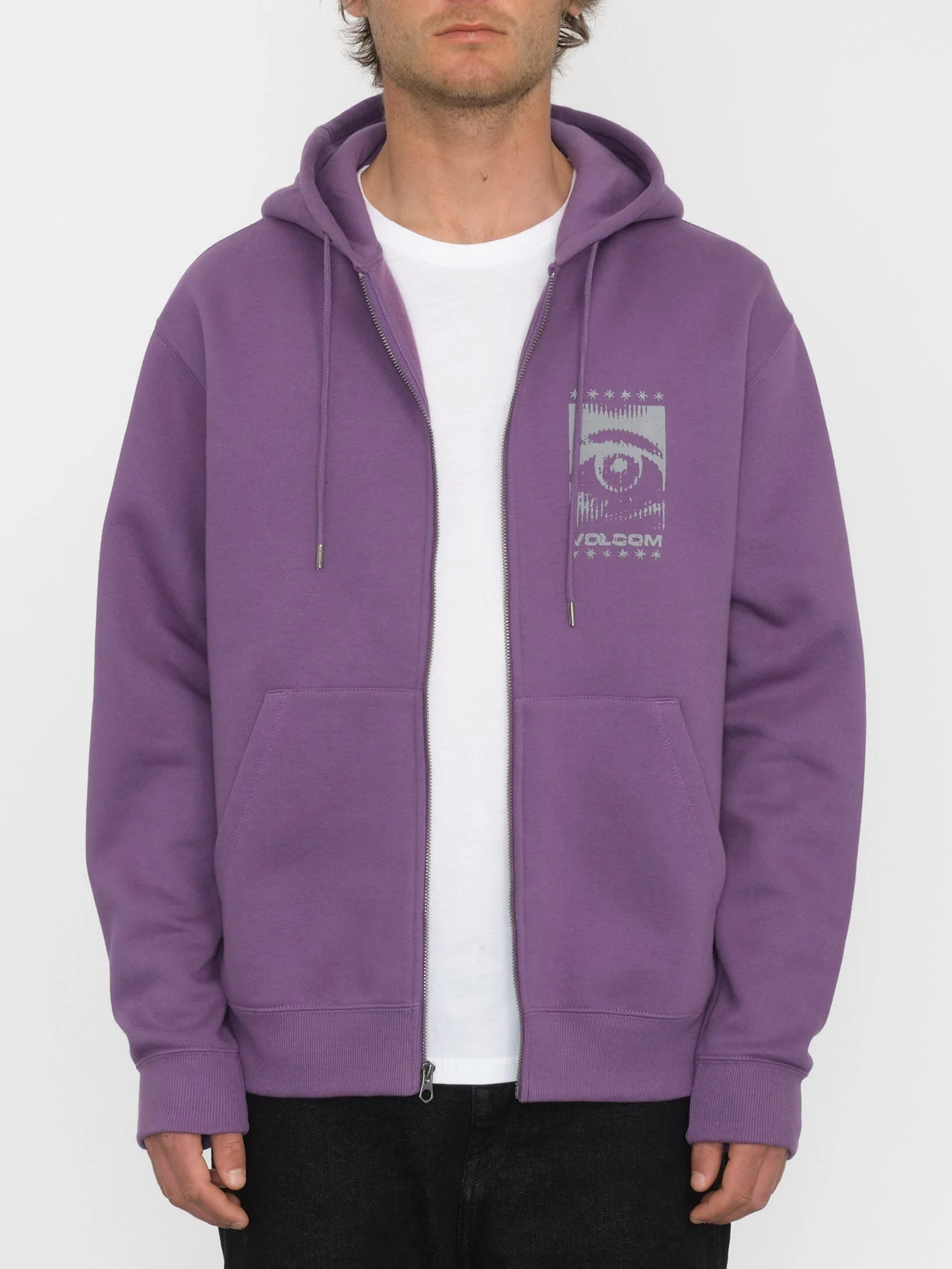 Sweat à capuche zippé Watanite - DEEP PRUPLE - Image 3