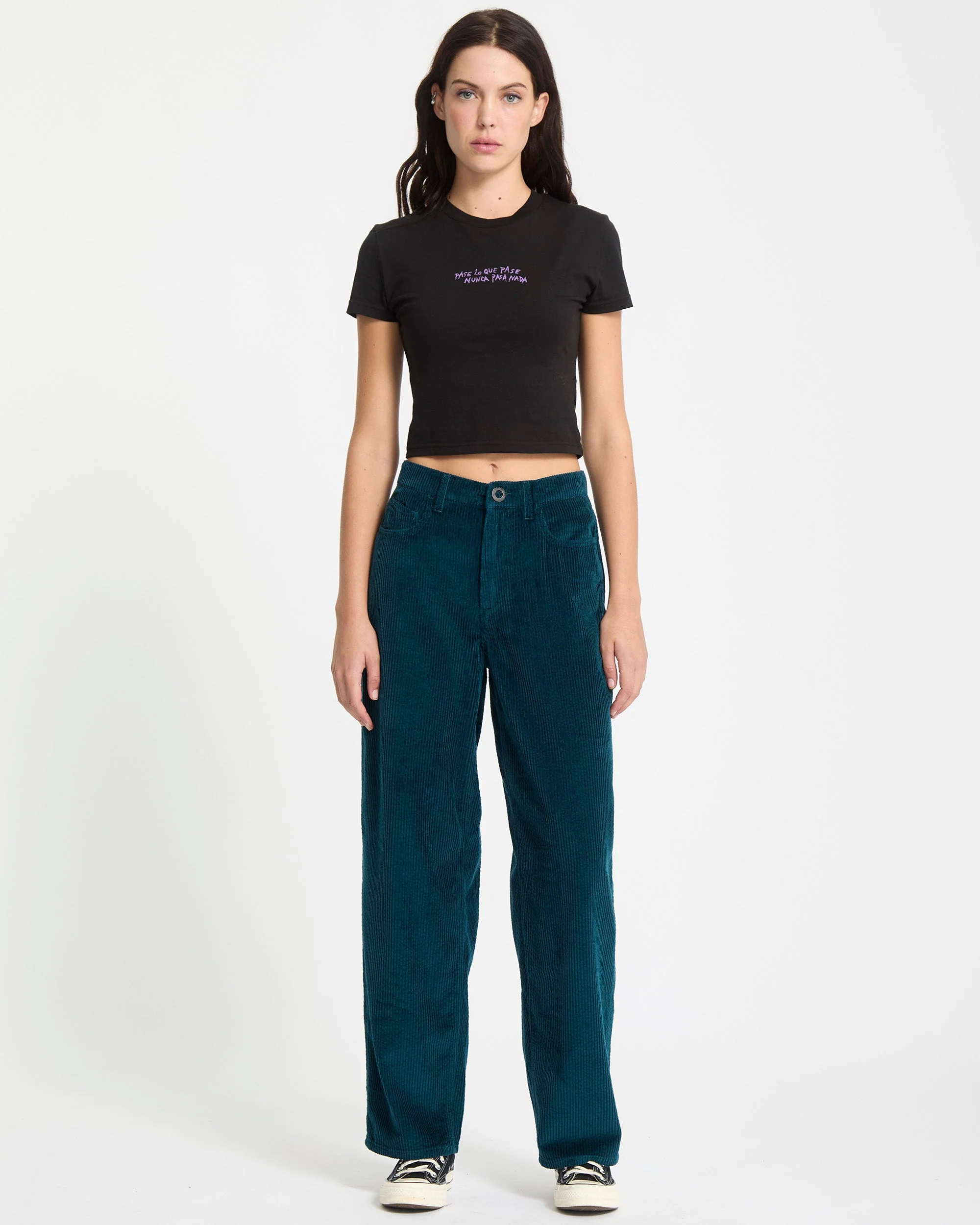 Pantalon En Velours Weellow II - Emerald Green - Image 3