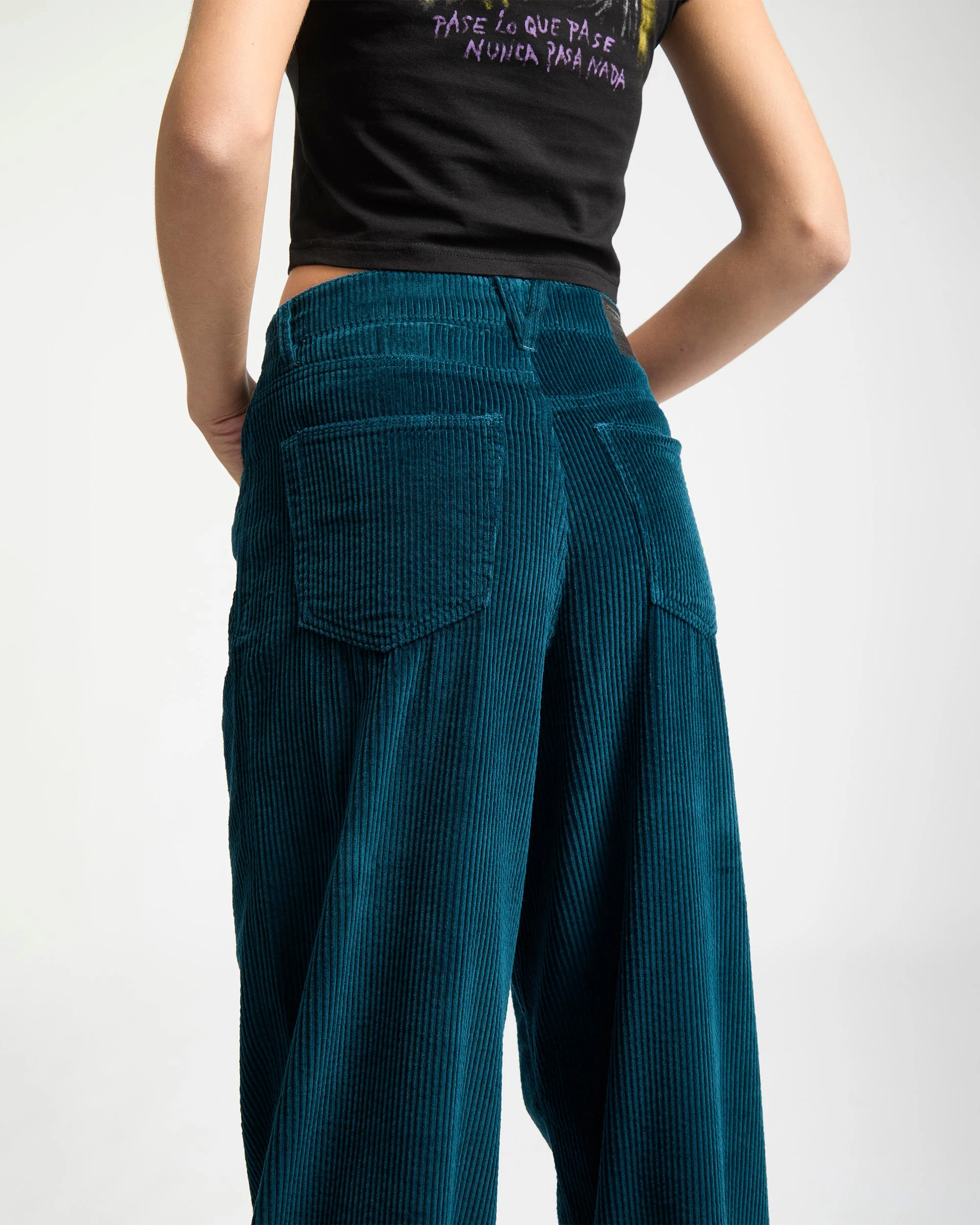 Pantalon En Velours Weellow II - Emerald Green - Image 6