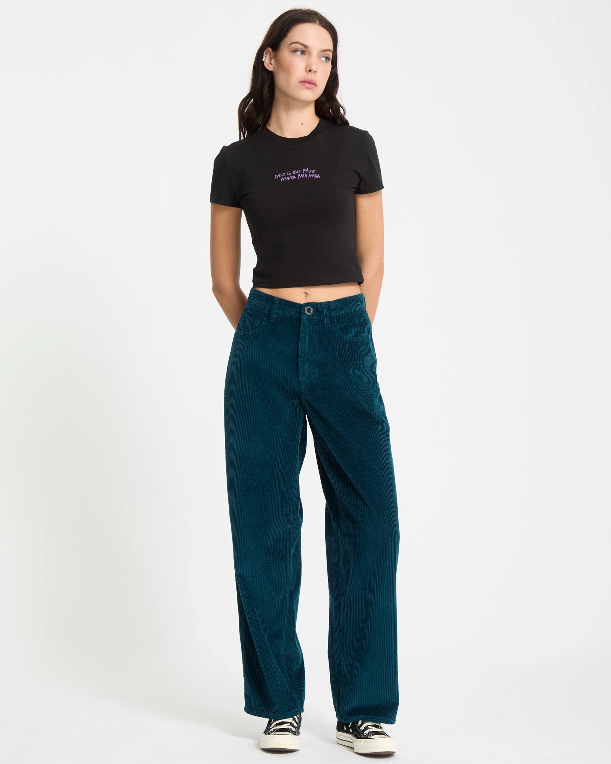 Pantalon En Velours Weellow II - Emerald Green - Image 8
