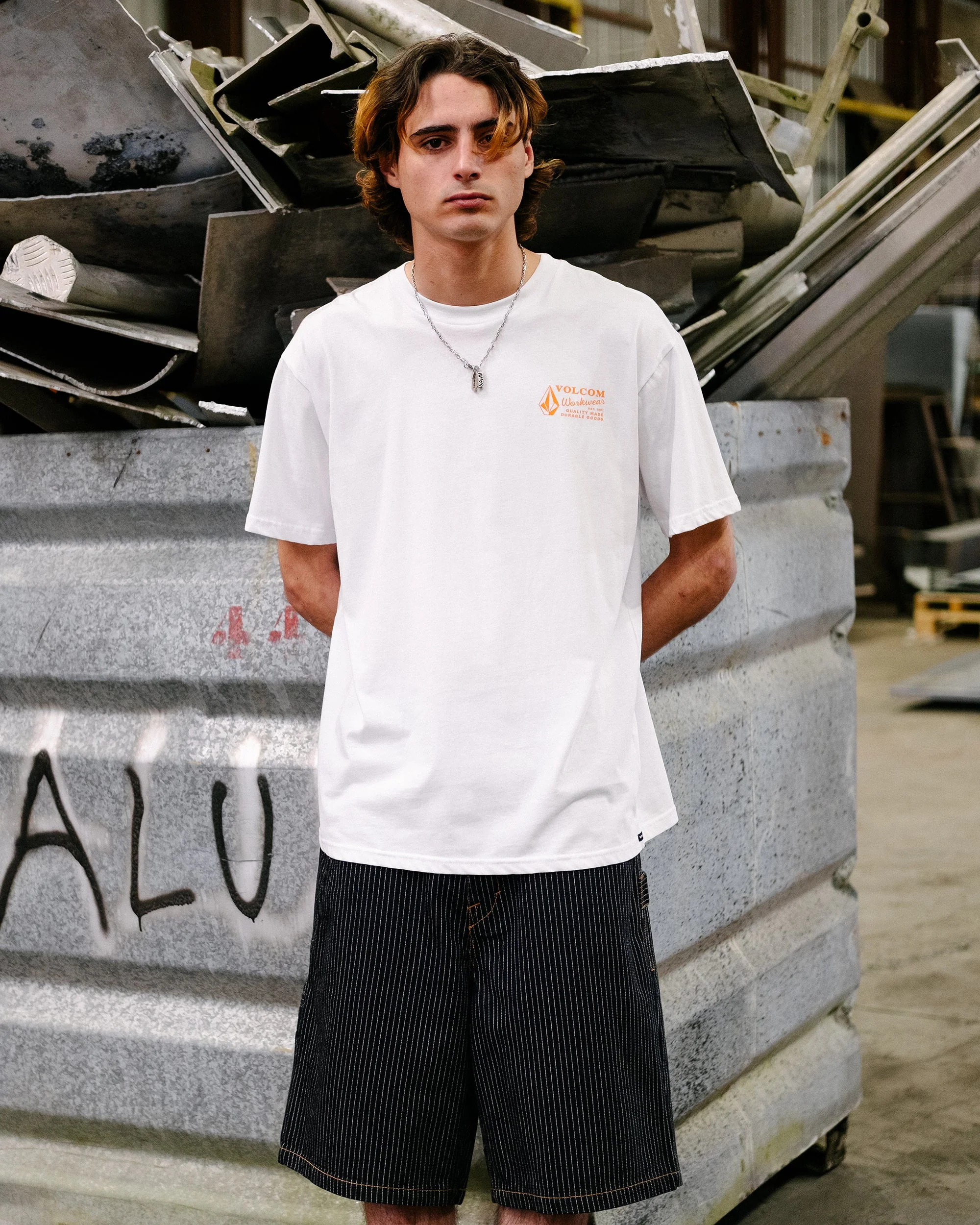 Short chino Work Dialed 22" - Black Stripe - Image 5