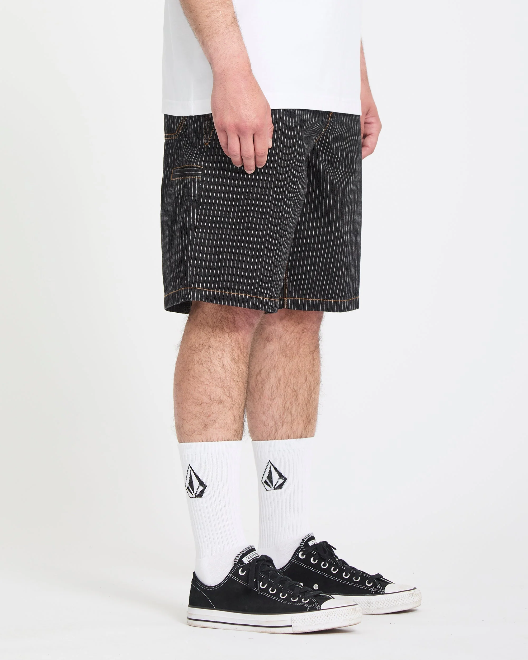 Short chino Work Dialed 22" - Black Stripe - Image 7