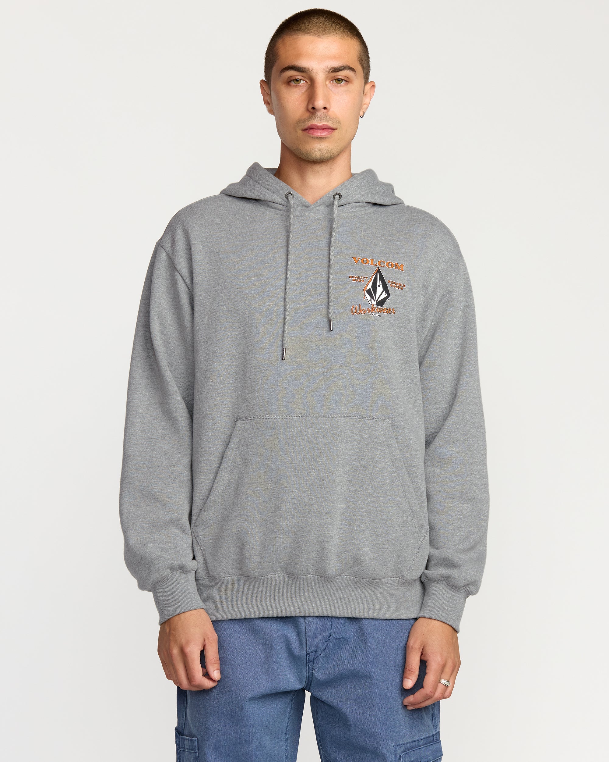 Sweat À Capuche Workwear - Heather Grey - Image 2