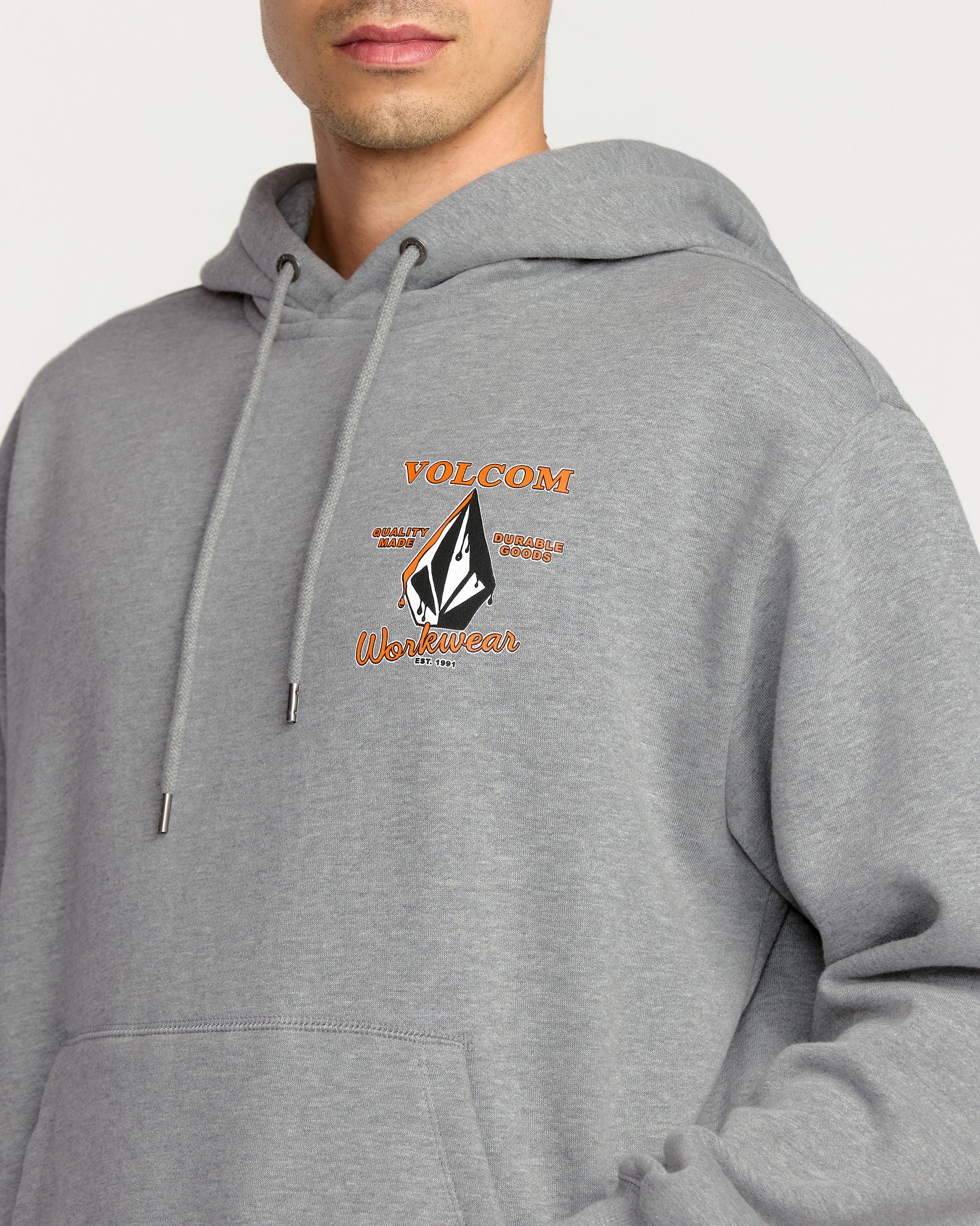 Sweat À Capuche Workwear - Heather Grey - Image 3