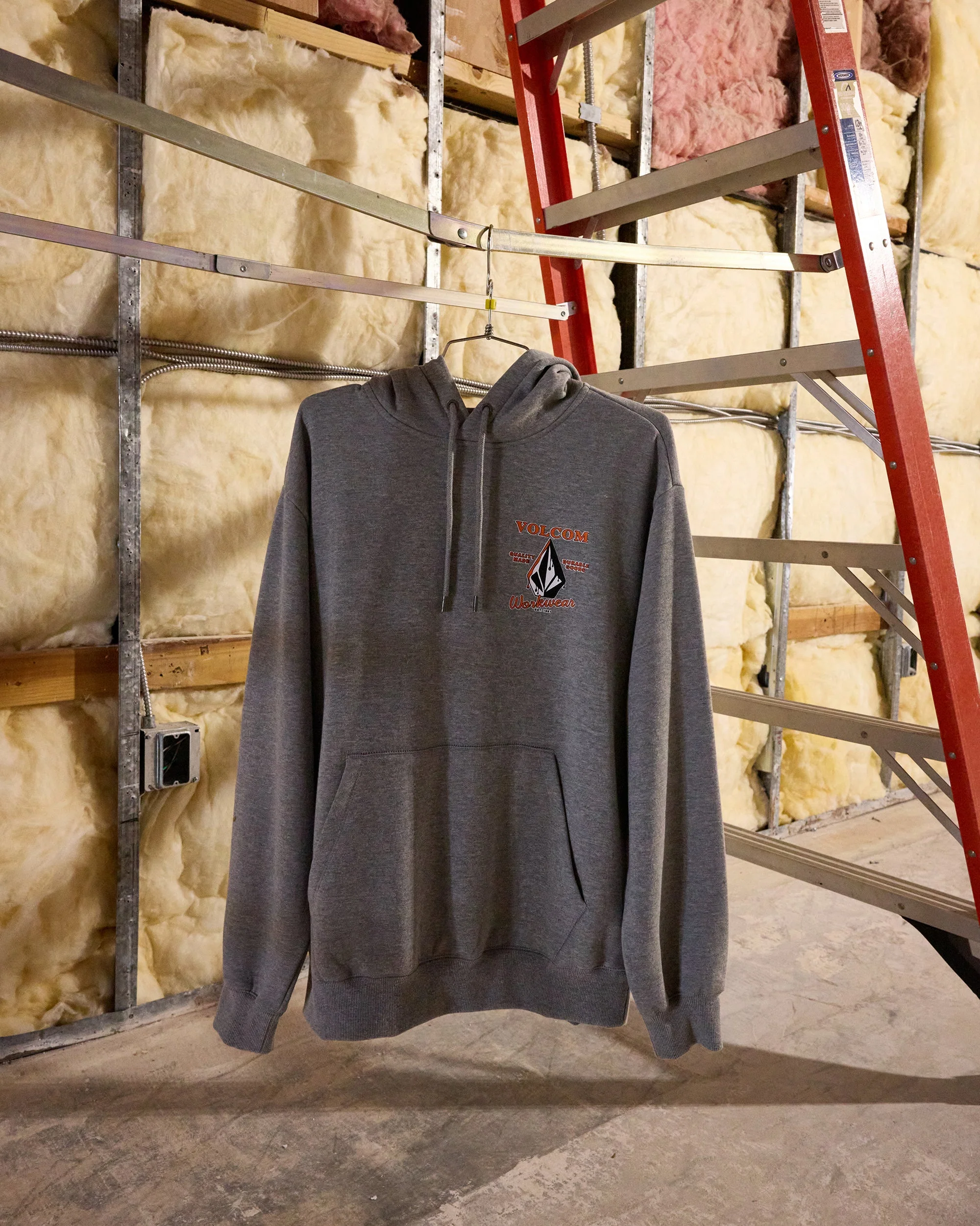 Sweat À Capuche Workwear - Heather Grey - Image 4