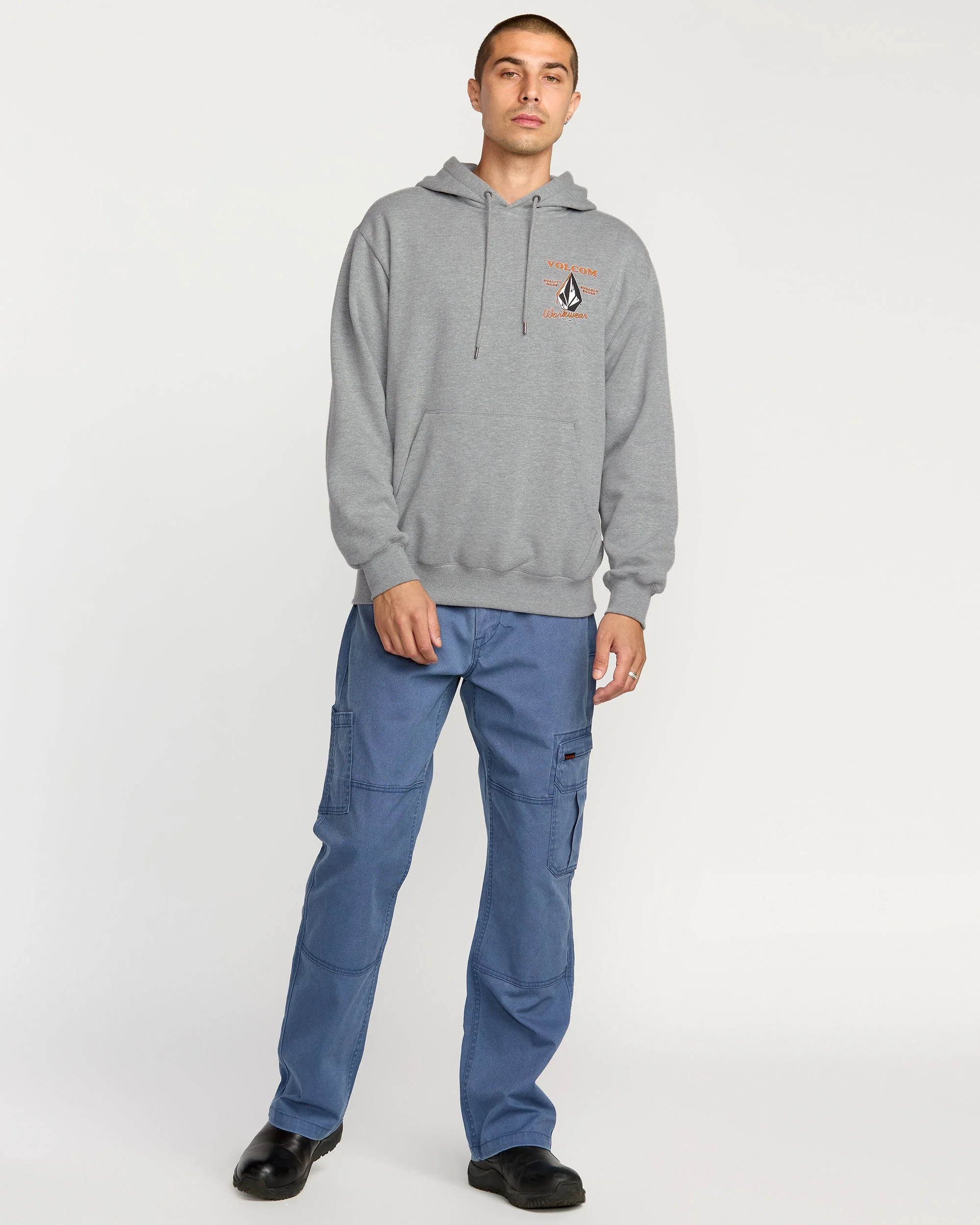 Sweat À Capuche Workwear - Heather Grey - Image 5