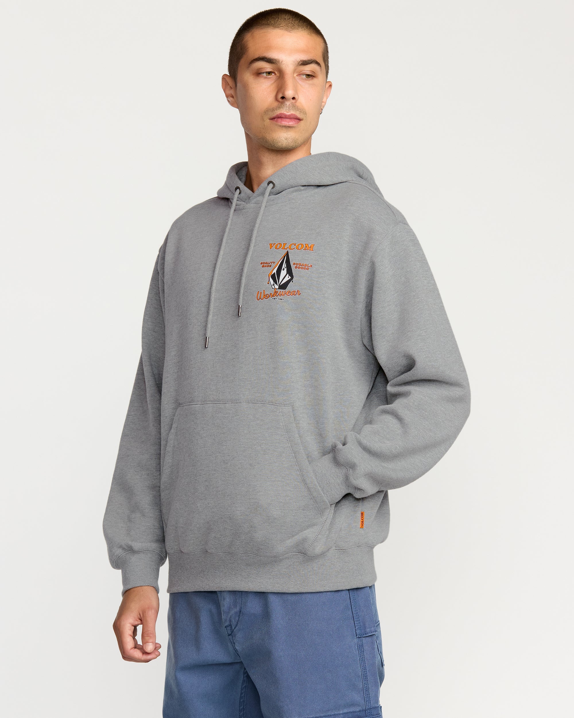 Sweat À Capuche Workwear - Heather Grey - Image 6