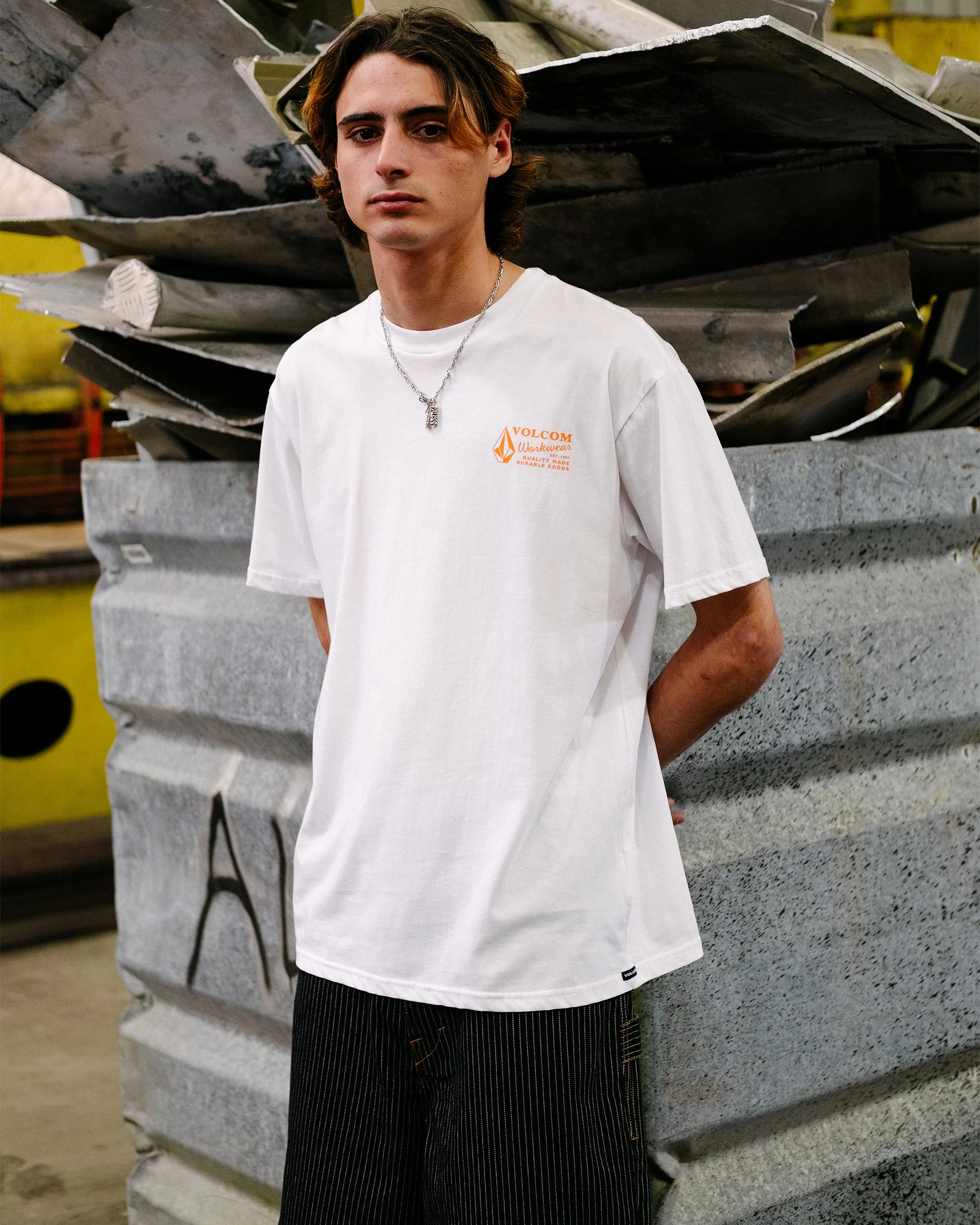 T-shirt Workwear - White Combo - Image 5