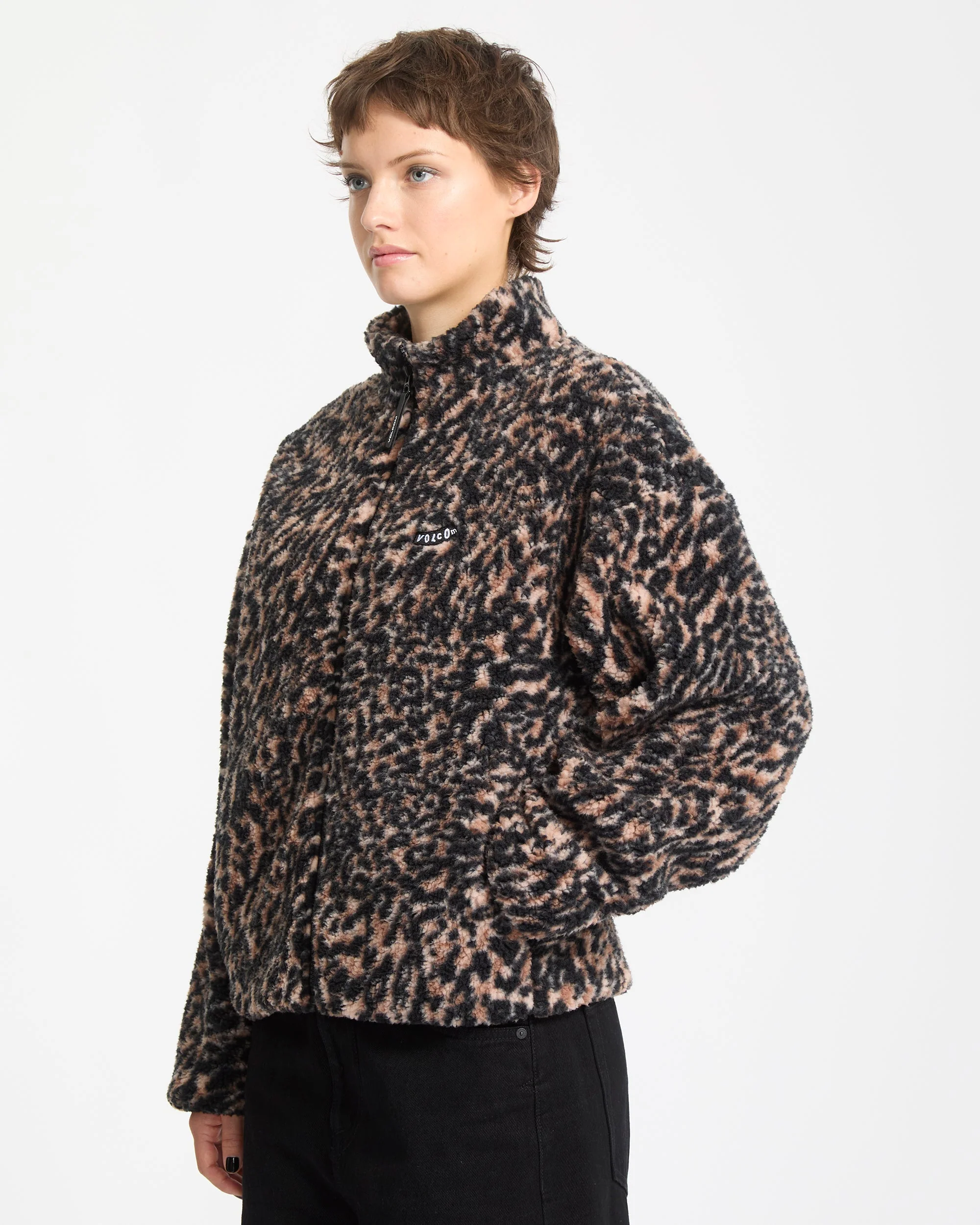 Sweatshirt Polaire Zippé Wylding Out - Animal Print - Image 7