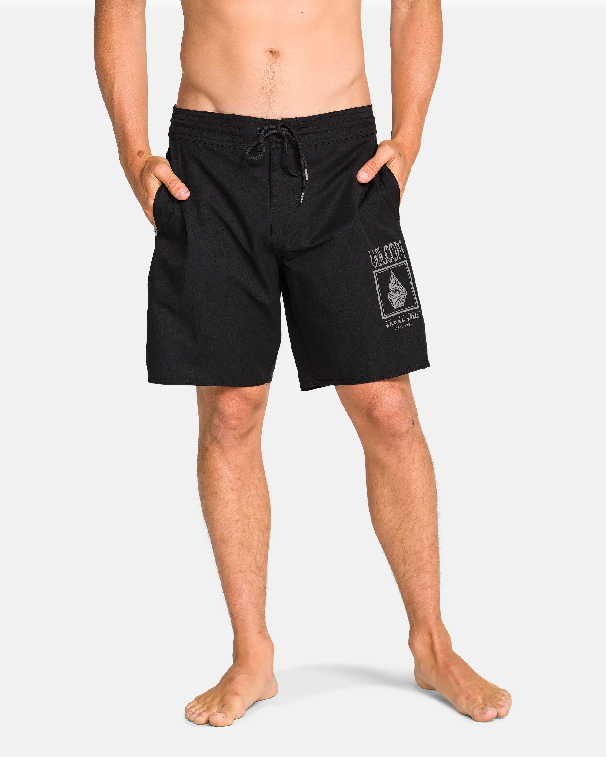 Boardshort Yewster Loose Stoney 18" - Black - Image 4