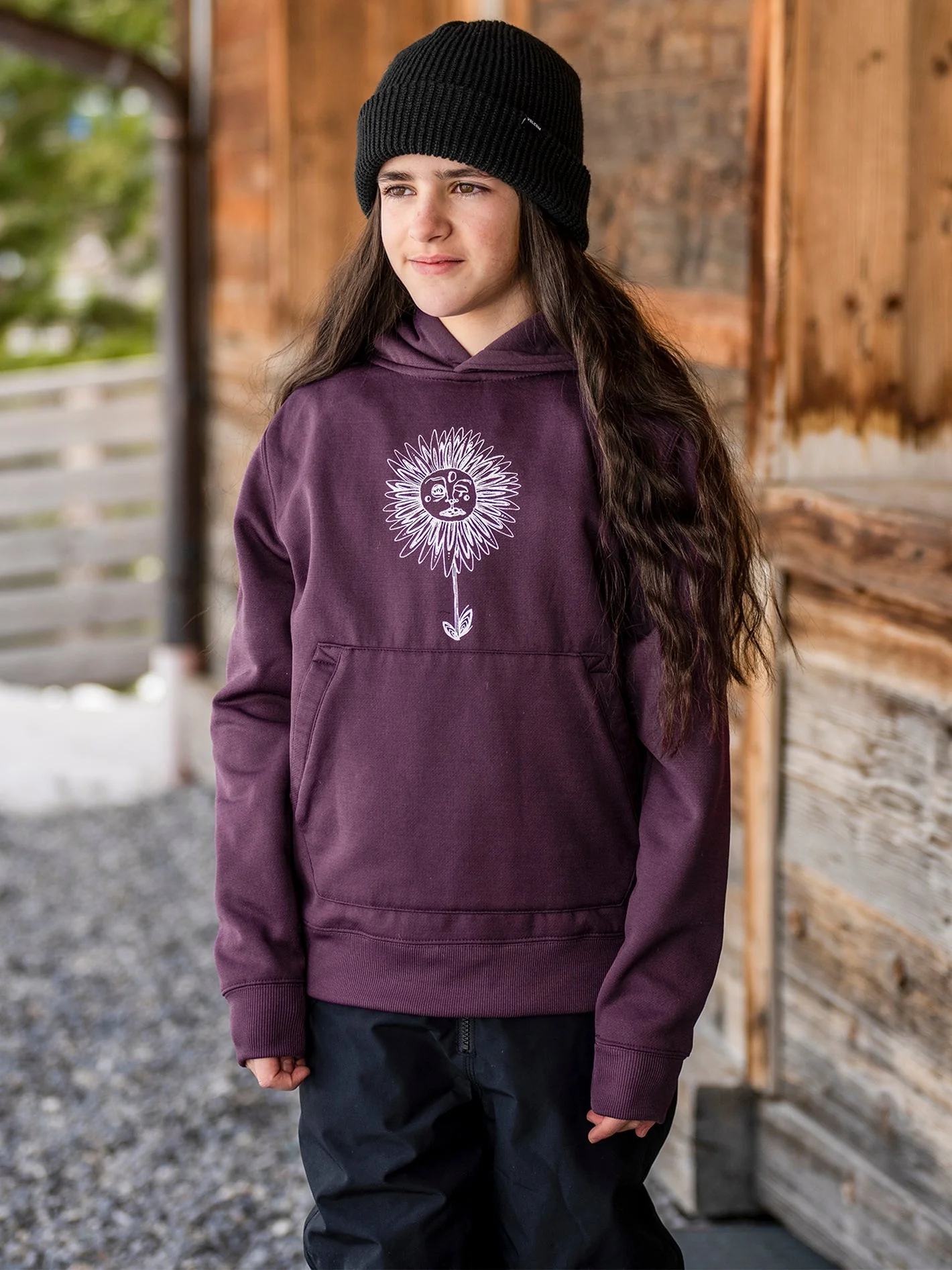Sweat à capuche Youth Riding - BLACKBERRY - (Enfant) - Image 3