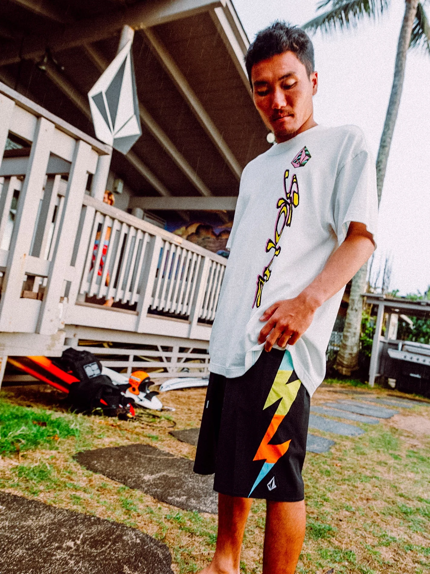 Boardshort Zapped Liberators 19" - Black - Image 3